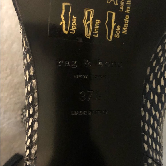 Rag And Bone Animal Print Leather Booties - Picture 10 of 12